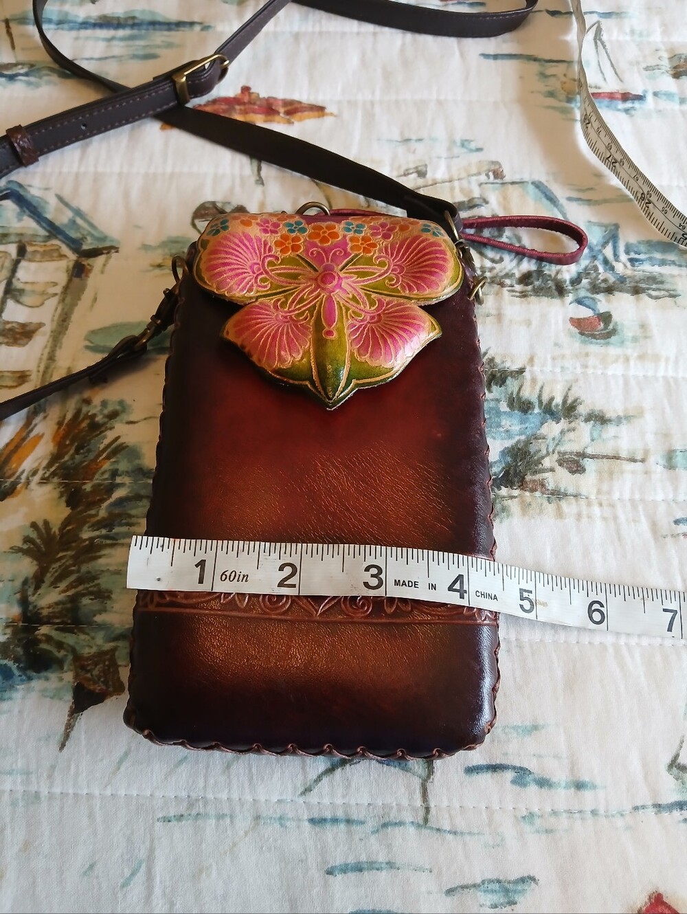 Mexican Butterfly Hand Tooled Leather - Picture 10 of 16